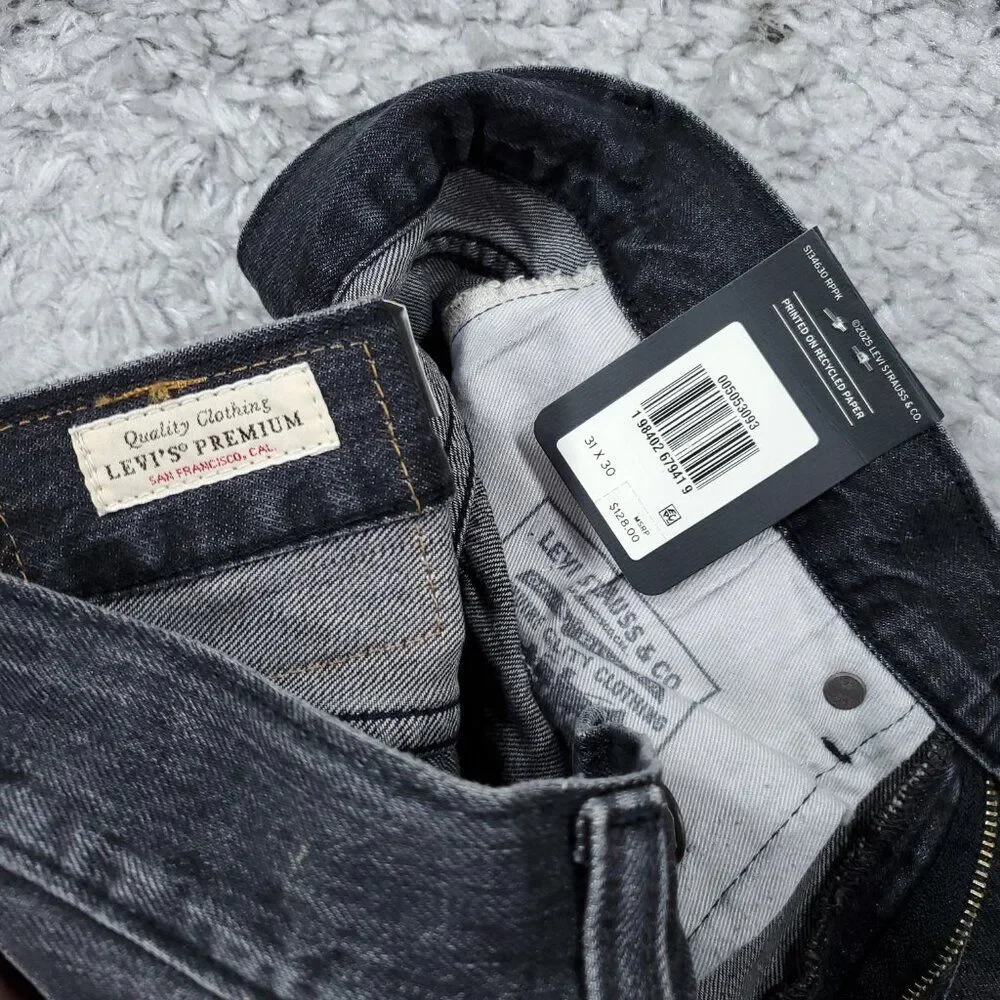 Levi's Premium 505 Regular Fit Selvedge Jeans Straight Leg Men’s Size 31 x 30